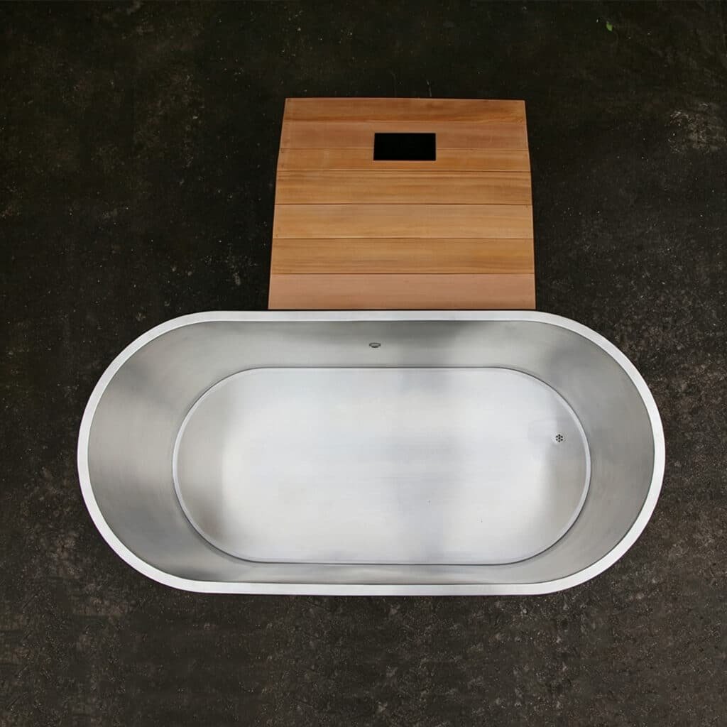 WT-13 chamber and rear controller cabinet, the cold plunge tub size example in this guide