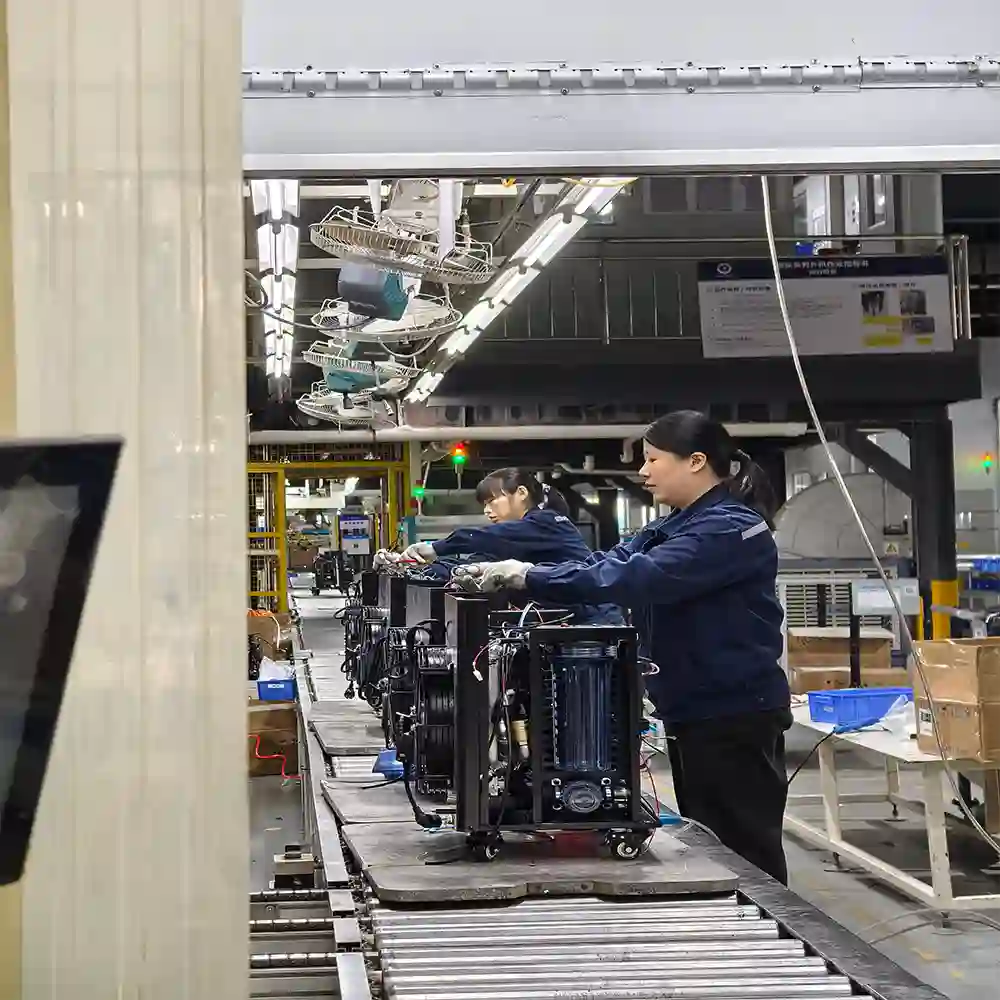 Multiple chiller production lines