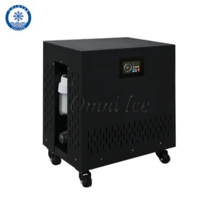 cold plunge chiller 0 degree black model with digital control
