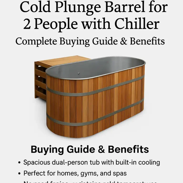Two person cold plunge with chiller capacity planning