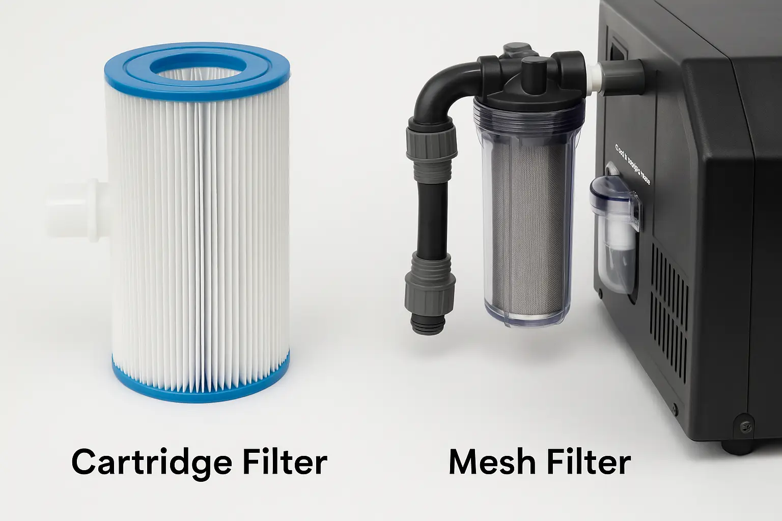external filter and cartridge for cold plunge chiller