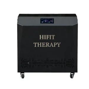 Front view of Smart 1HP Cold Plunge Chiller with WiFi control panel