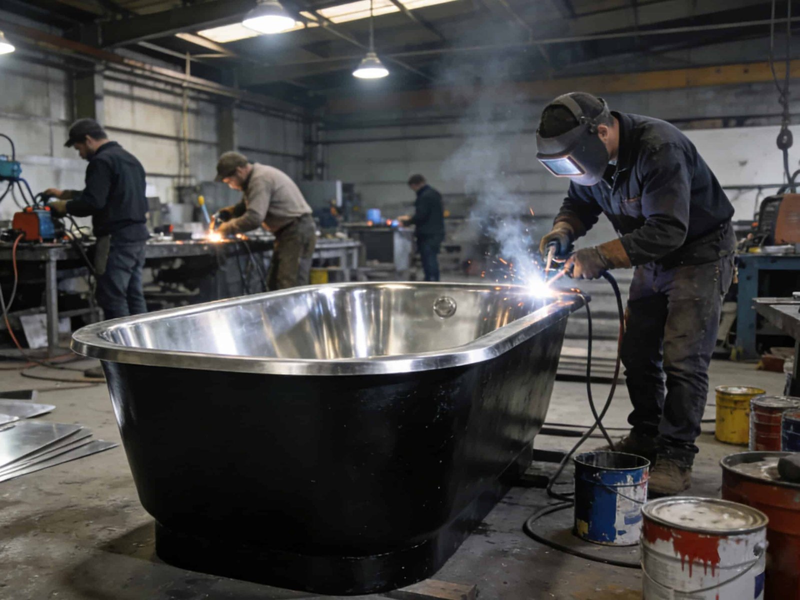 Outdoor cold plunge tub setup for private label projects
