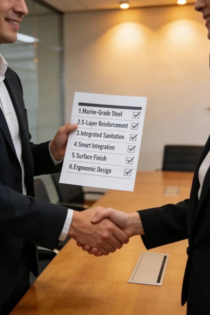 B2B cold plunge tub supplier agreement with OMNI Ice product specification checklist