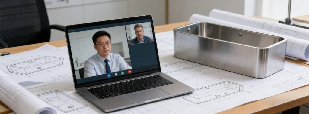 OMNI Ice engineering team providing remote project support and CAD design consultation for commercial cold plunge pool hotel installations