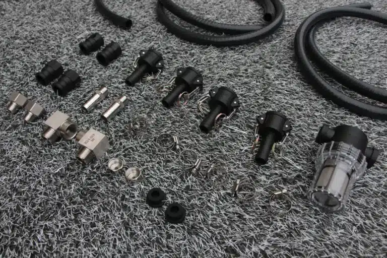 Cold plunge chiller hoses quick connectors fittings and filter parts