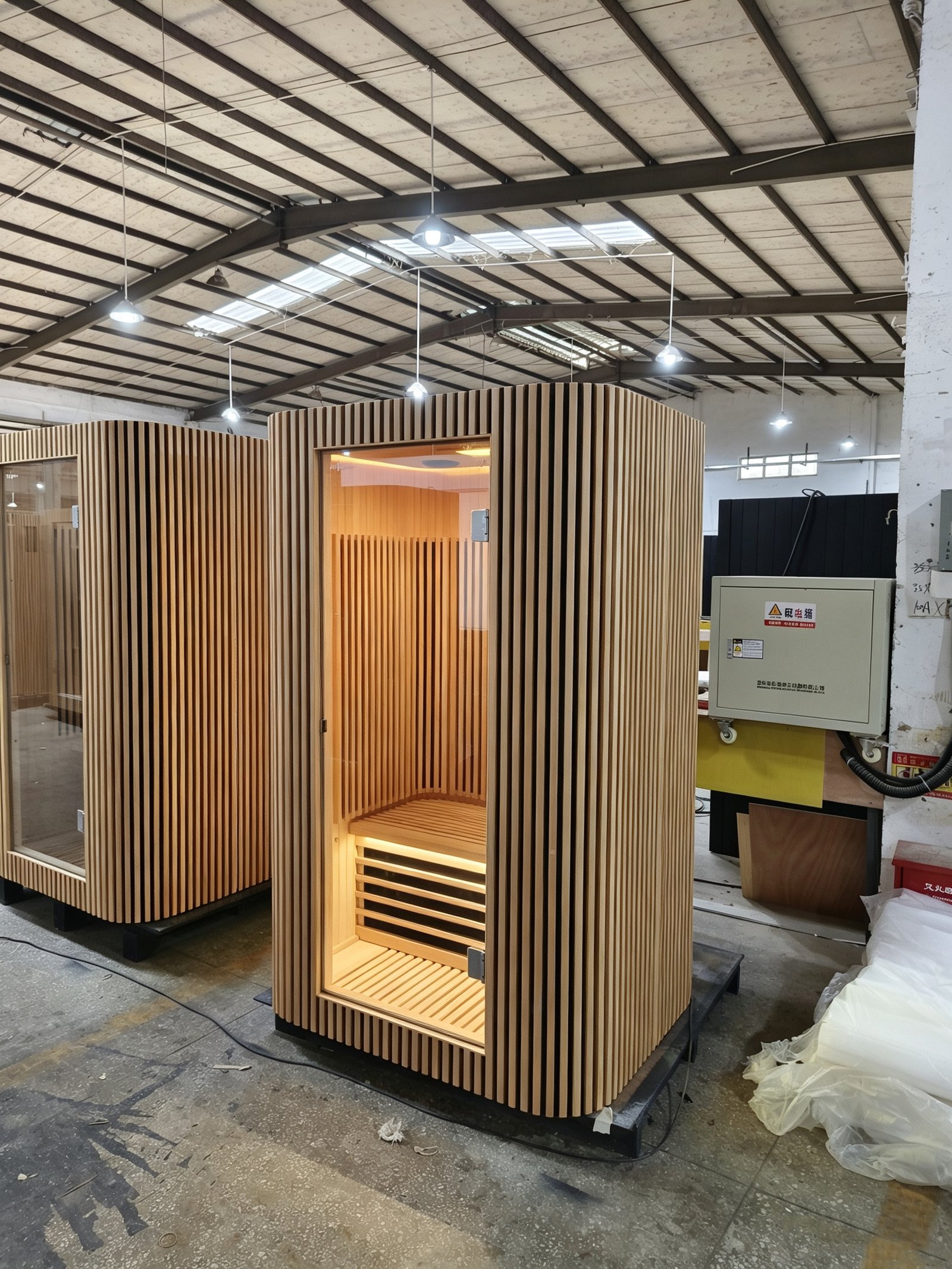 Sauna room assembly reference at Shenzhen Helsitec Technology Co., Ltd.