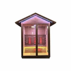 OMNI Ice Sol-G outdoor sauna front view 01